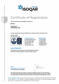 Thumb cert iso 14001 16681