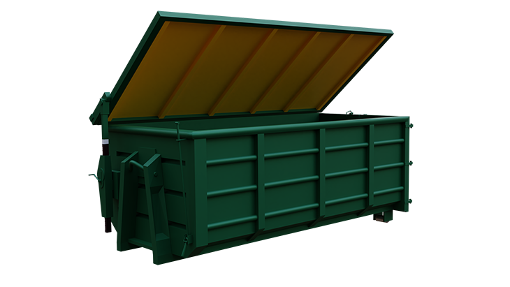 Abroll container with cover 1