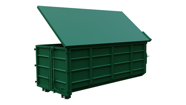 Abroll container with cover 3