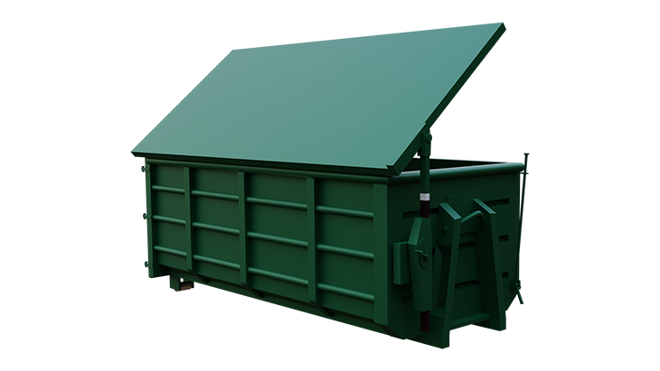 Abroll container with cover 4