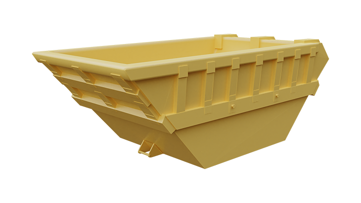Metal skip container for mud 3