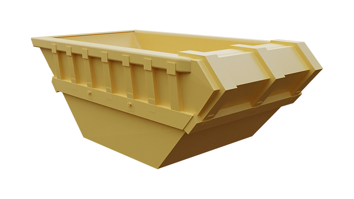 Metal skip container for mud 4