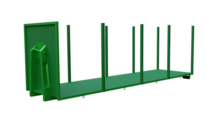 Platform for abroll container 3